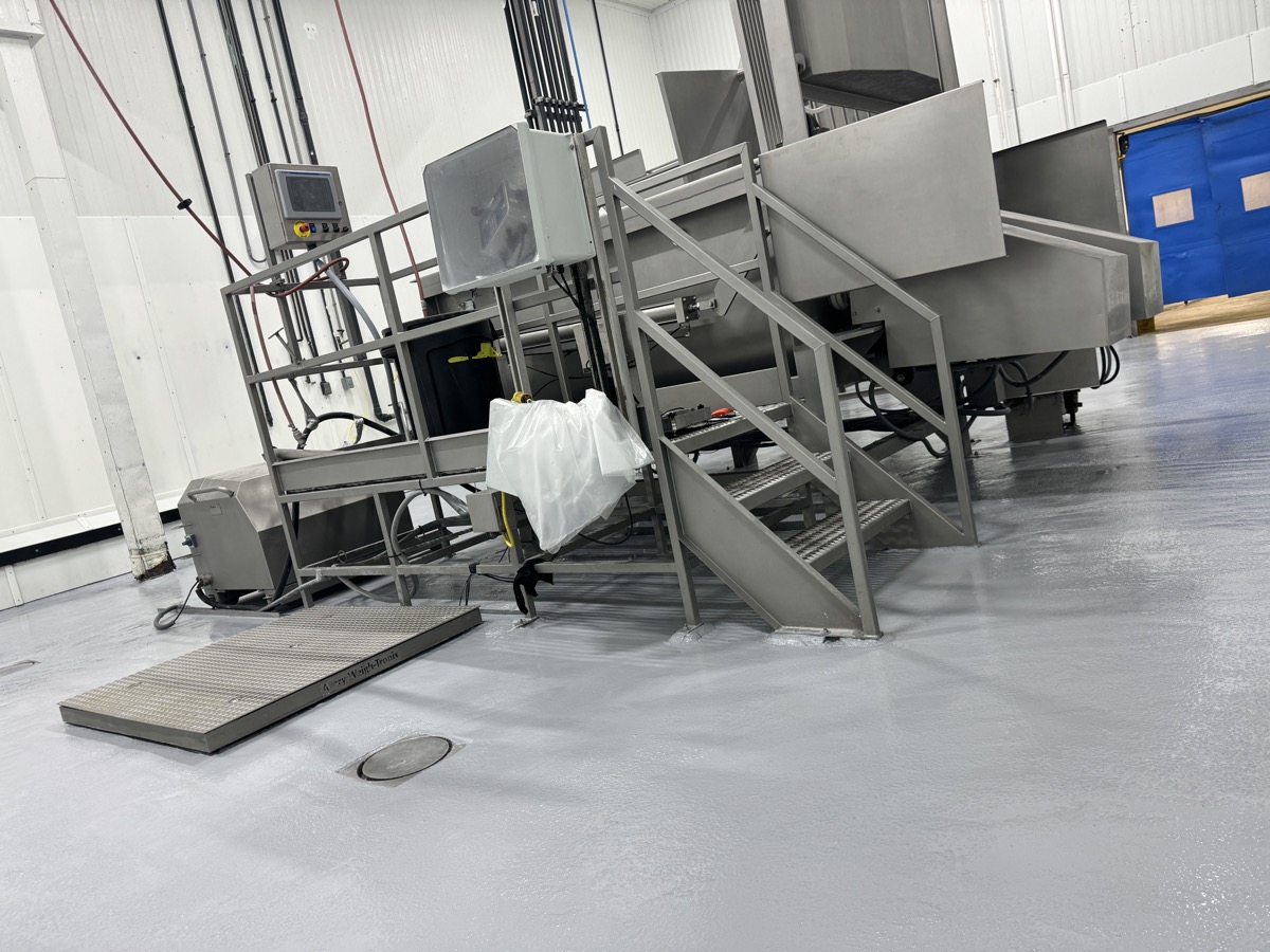SaniCrete MD medium-duty urethane concrete flooring installation